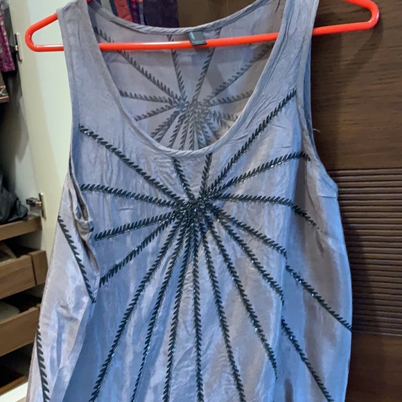 Sparkle at night - Vero Moda grey top. Black lace gungee. - Picture 7 of 9